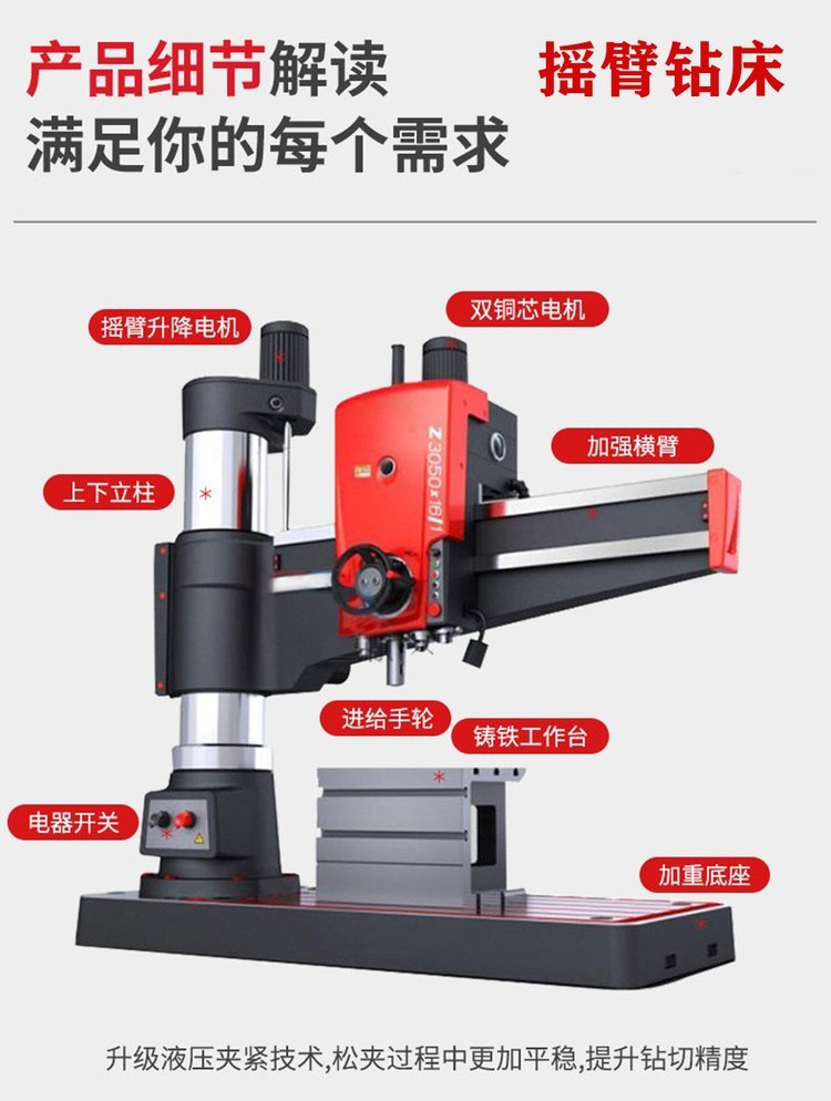 Z3032 搖臂鉆床 齒輪箱機械變速與鉆孔攻絲的高效解決方案